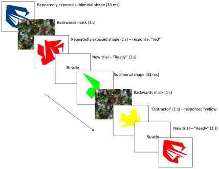 Figure 2. Portion of exposure sequence for experiment 1.  