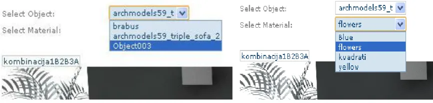 Figure 5:  Configuration for the most preferred product (variant 1) 