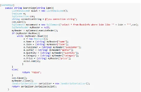 Fig 6: Simple example of JavaScriptSerializer.  