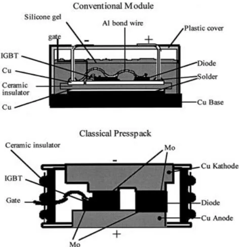 Figure 1.  Different types of IGBT modules[6] 