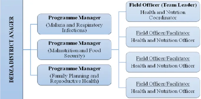Figure 6.1: Partial LDSP organisational structure for Chafumbwa EPA 
