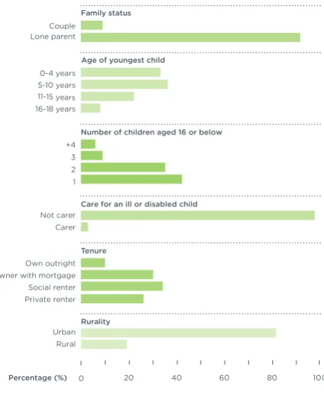 Figure 15 Breakdown of poverty indicators for managing mothers