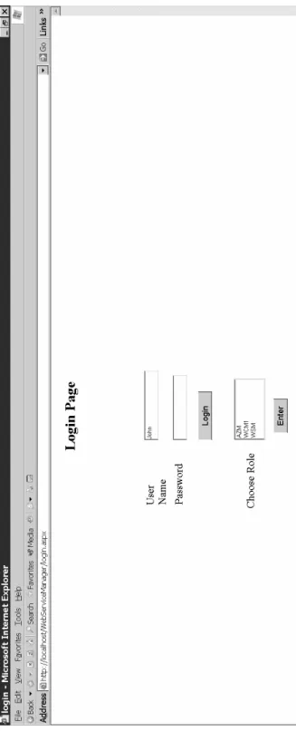 Figure 11  Administration domain login web page 