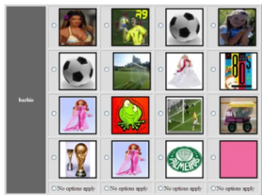 Table 1. Interpretation of the ranks attached to each pair  label-image in our database