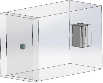 Figure 4.5: Simplified Experimental Model in SolidWorks. 