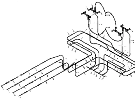 Figure I Isometric view of the complete Main Steam Line piping 