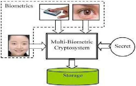 Fig 1: Multi biometric cryptosystem   
