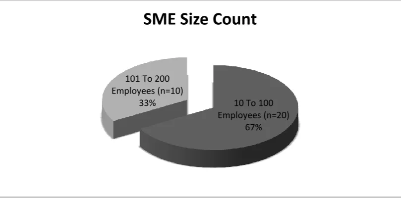 Figure 5.1 Size of participant organisations   