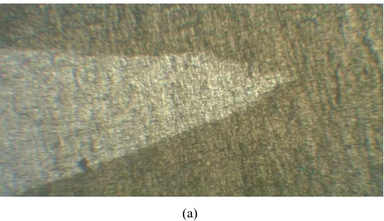 Fig 3 the microstructure of friction stir welding on the heat affected zone of the aluminium 6082