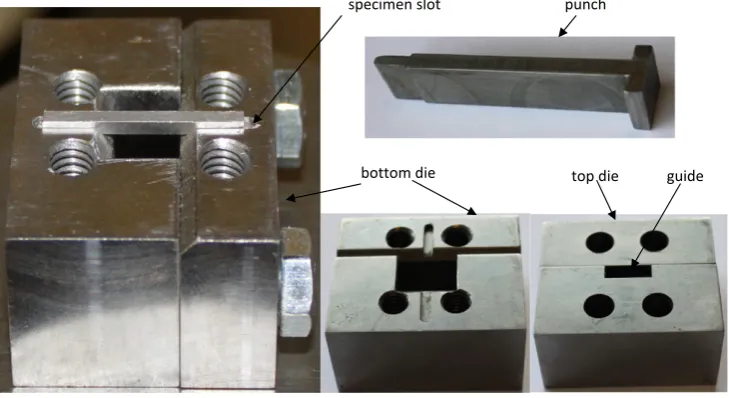 Fig. 1. Small punch beam test tool system.