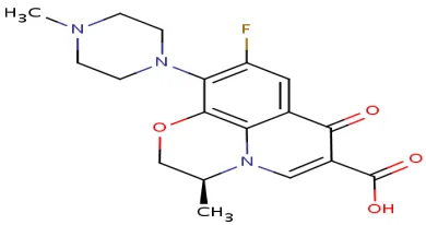 Fig no:3 Structure of Levofloxacin 