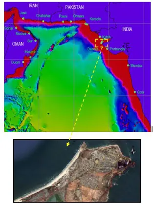 Fig. 1. Location of the Okha Coast, Gujarat  