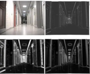 Fig 4. Extracted POIs from the original image (left) and the RMS contrast image (right) of Fig