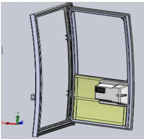 Figure 2 :3-D Model of the coach driver Door   