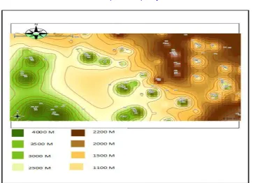 Fig. 4.  The Basement Depth for the Proposed Disposal Sites In Egypt 