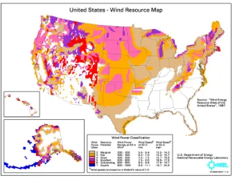 Figure 1-1 Wind power generation in United States 