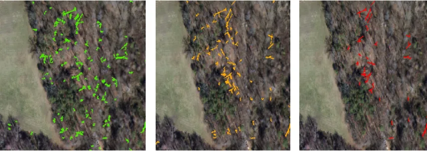 Figure 7: Classification results (left to right: Foveal, Bulls Eye 2 and Bulls Eye 1) for one iteration using different pattern recognizers