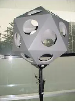 Figure 1: The icosahedral skeleton for the loudspeaker array in February 2006.