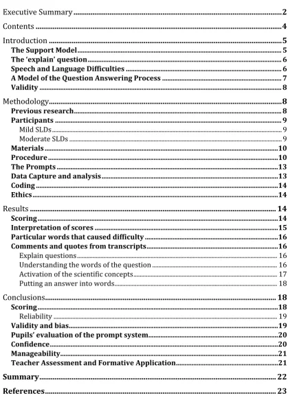 Table of Contents 