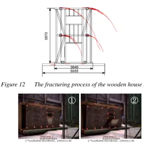 Figure 13   Fracturing process of the mortar wall   