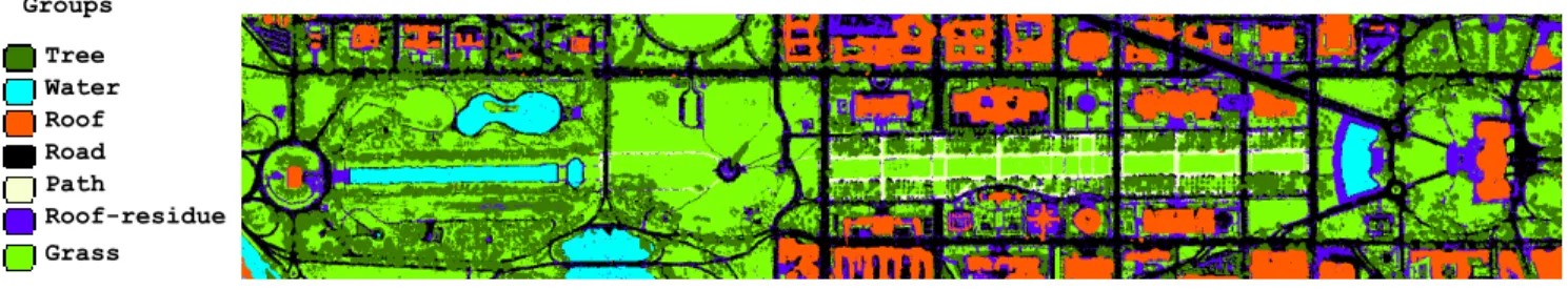 Fig. 4: Thematic map generated at Node 8 of the analysis, used as final output. (Original in color).