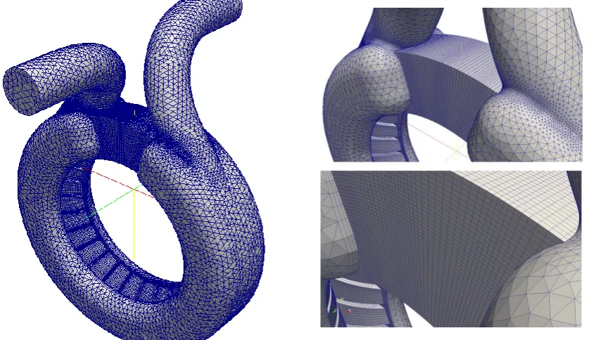 Figure 3:  CFD Grid arrangement 