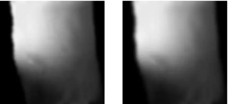 Fig. 1: k-space samples for full data (left), pMRI (center) and this work (right).