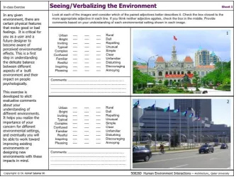 Figure 4: Seeing and verbalizing the environment. 