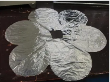 Figure 5. Circular prototypes inflating under  vacuum conditions 