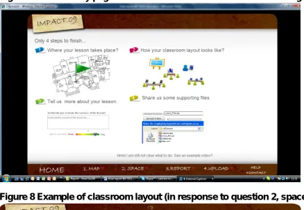 Figure 7 Introductory page to the web-based version of the teacher log 