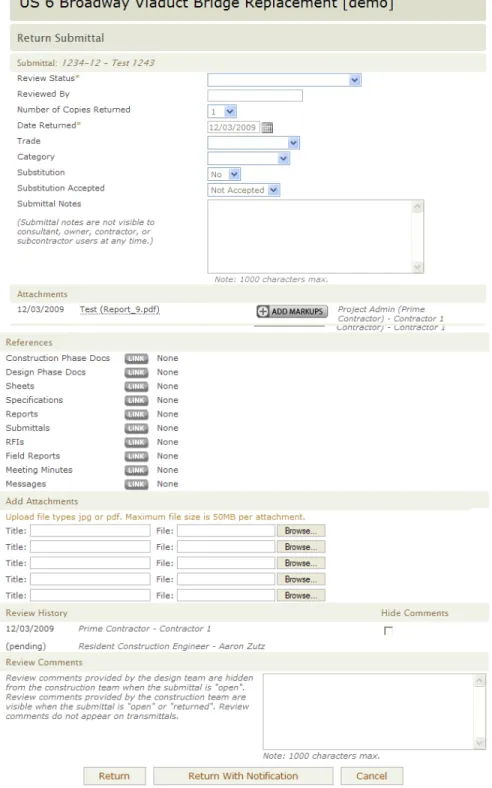 Figure A.5: Submittal Review Form 