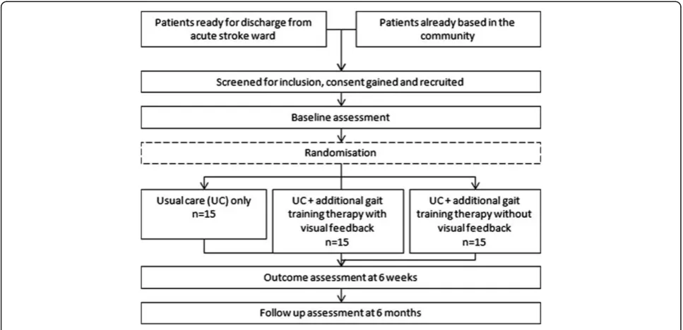 Figure 3 Outline of patient pathway in the randomised controlled trial.