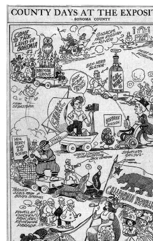 Fig. 1. In this gently mocking cartoon of unknown origin, Jack London is ‘‘snapshotting’’ himselfwith a still camera, placing the cartoon’s probable publication date before his involvement withmotion pictures