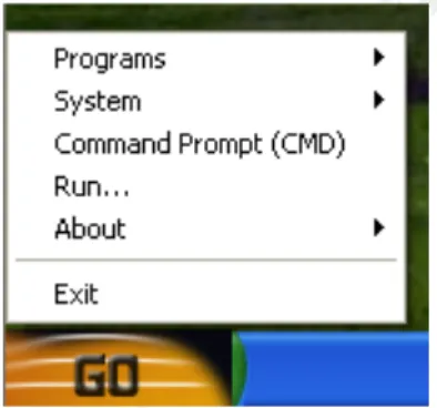 Figure 2: BartPE Go Menu 