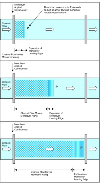 Figure 3.10 Application of monolayer – no wind 