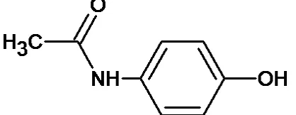 Figure 2: Structure of paracetamol  