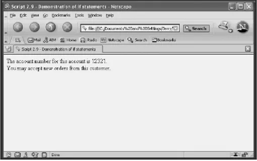 Figure 2.7. Here is what happens when the user types in a valid business account name.