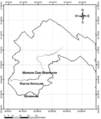 Fig. 2: Maroon basin boundary 