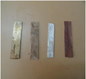 Fig 1 : Tool support sheets of different material   