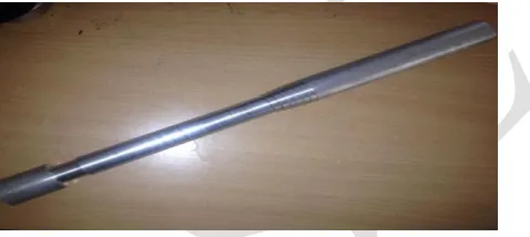 Fig 3 : Aluminium rod after several operation 