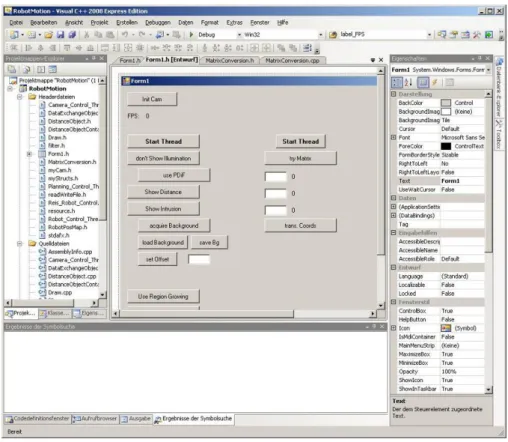 Figure 15: MS Visual Studio form designer 