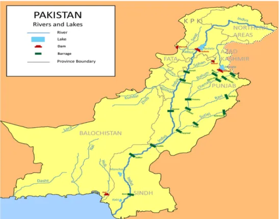 Figure 11. Rivers in Pakistan. 