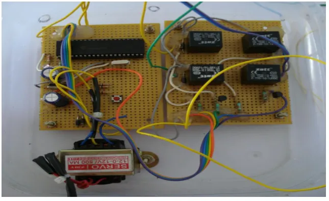 Fig 5.2 shows the hardware implemented for the automation of the eraser.  
