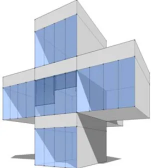 Figure. 3 Axonometric of the simulation model. 