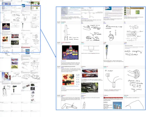 Figure 5: OneNote ICR Grid with sample from Scottoiler design session 