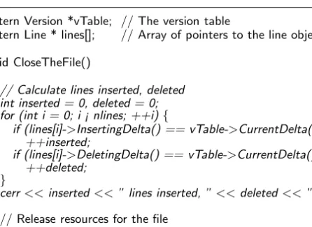 Fig. 5. VE view with unapproved changes highlighted in italics