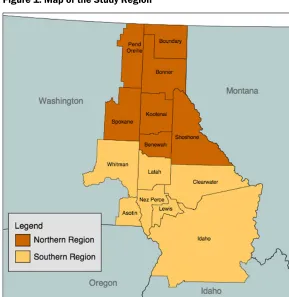 Figure 1. Map of the Study Region 
