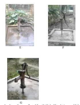 Fig. 3: The above figure E.F.G shown the places of water collected from Dakhala, Bhagabatipara and Palasbari respectively