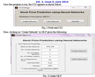 Fig. 2 Front end GUI 