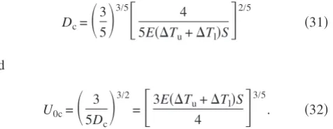 Figure� ��� 4 shows plotted as a function of D  for a range ofvalues of �Tu, and shows that ��0 for the fast mode and0 for the slow mode